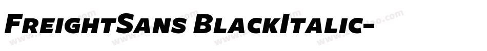 FreightSans BlackItalic字体转换